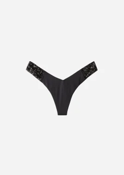 Bas De Maillot Bresilien Echancre A Paillettes Cannes