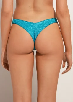 Bas De Maillot Bresilien Echancre A Fibres Metalliques Lisbona
