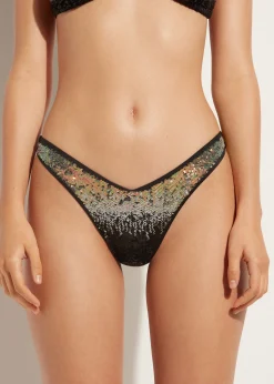 Bas De Maillot Bresilien Echancre A Paillettes Las Vegas
