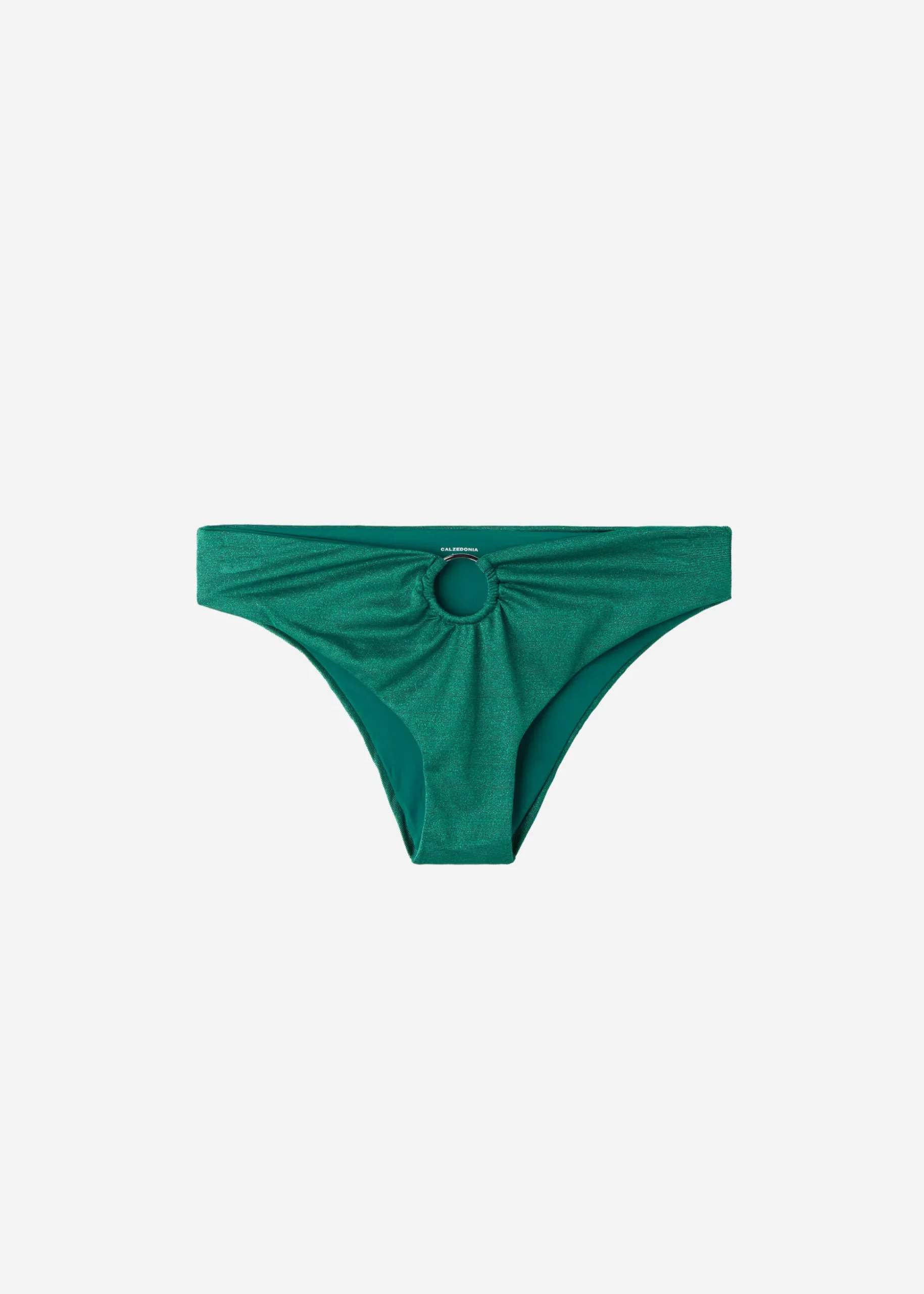 Bas De Maillot Taille Haute En Fibre Metallique Hollywood