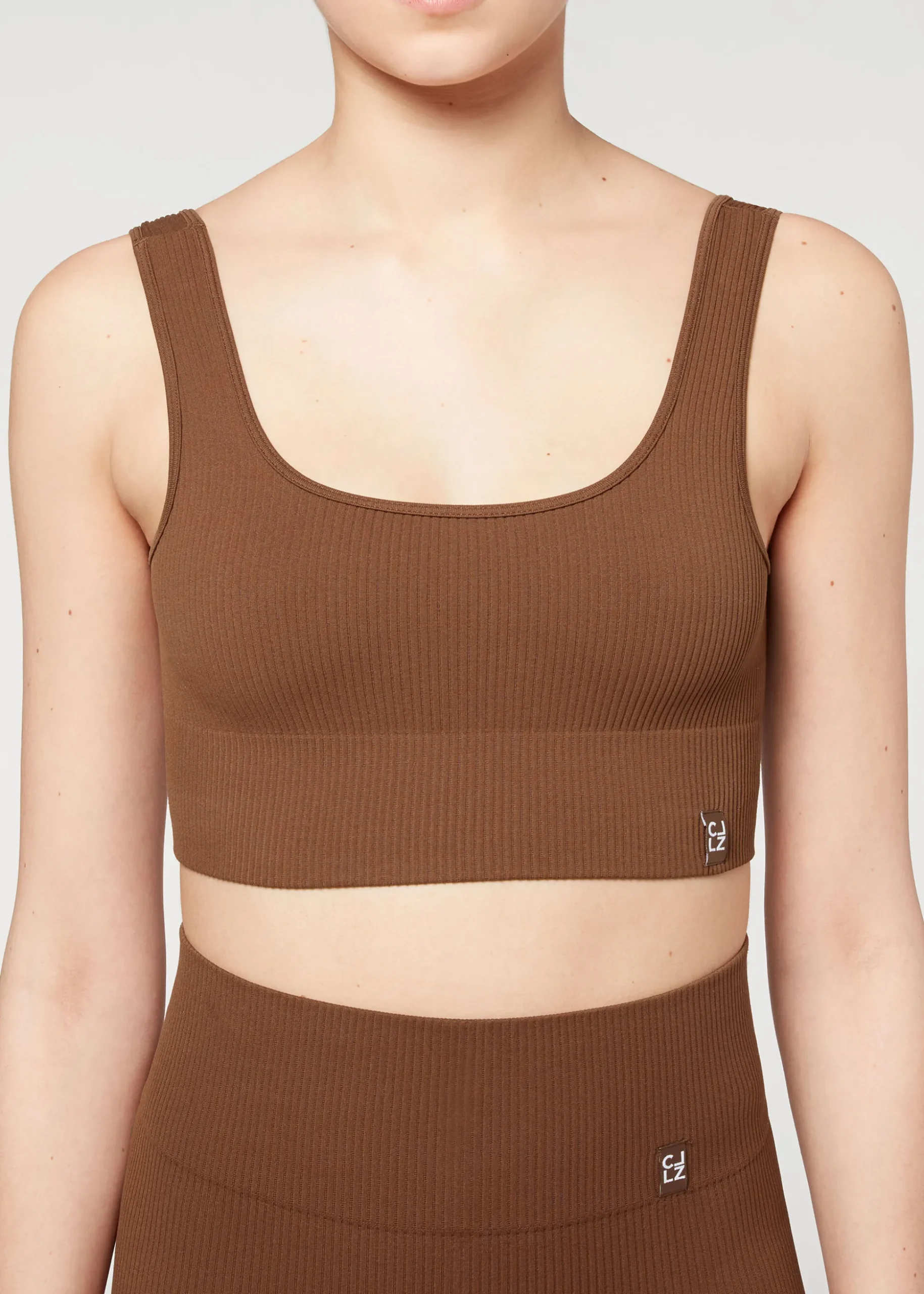 Brassiere Sport Sans Coutures Cotelee