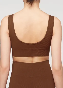 Brassiere Sport Sans Coutures Cotelee