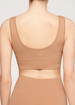 Brassiere Sport Sans Coutures Cotelee