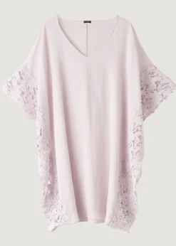 Caftan En Dentelle Macrame Fleuri