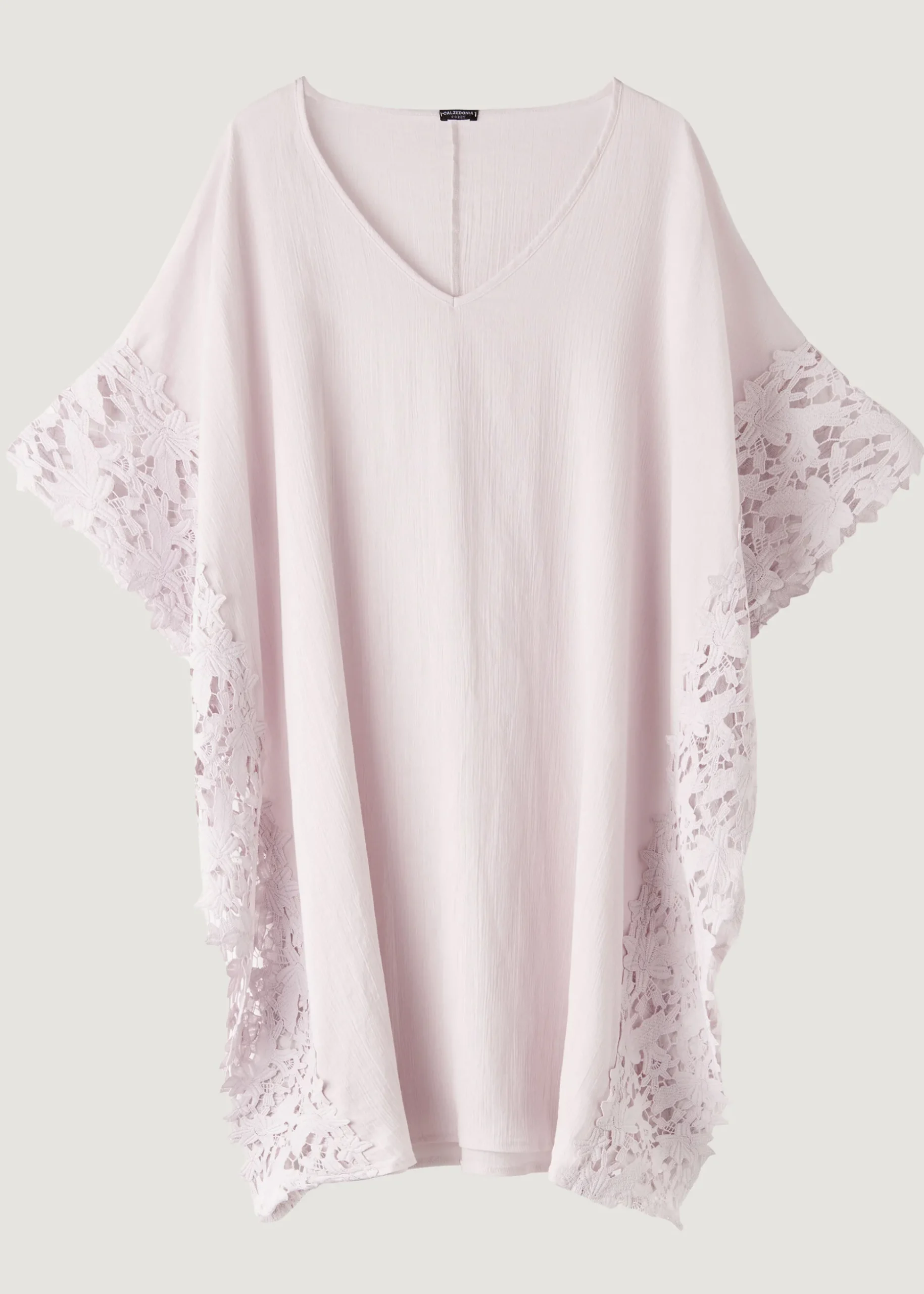 Caftan En Dentelle Macrame Fleuri