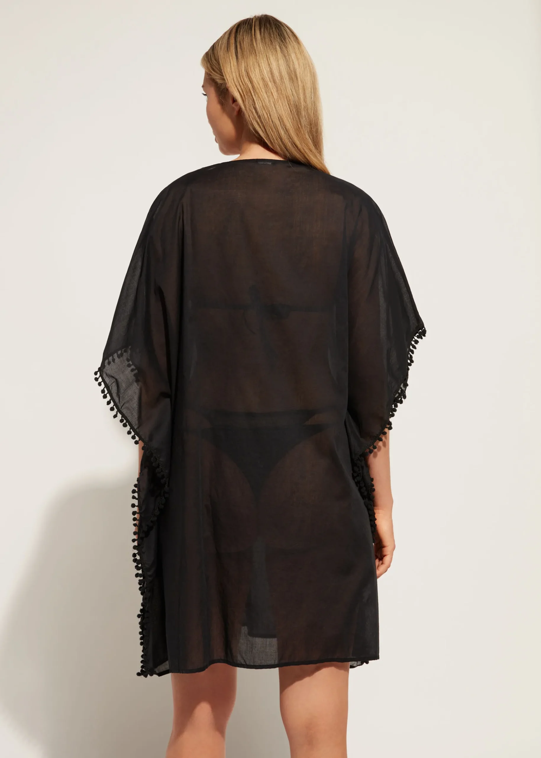 Caftan Kimono Avec Broderie Et Passementerie