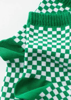Chaussettes Basses A Carreaux Pour Enfants
