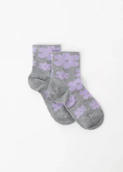Chaussettes Basses A Fleurs Pour Fille