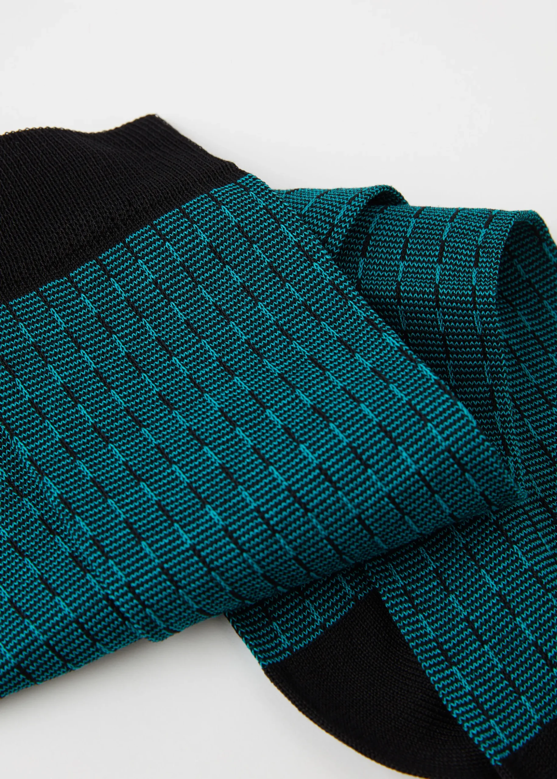 Chaussettes Basses A Maille Geometrique Pour Homme