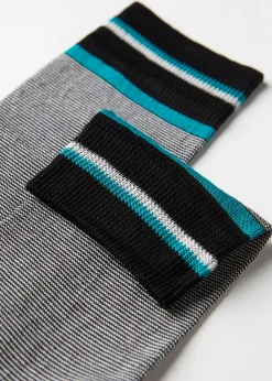Chaussettes Basses A Micro-Rayures Pour Homme