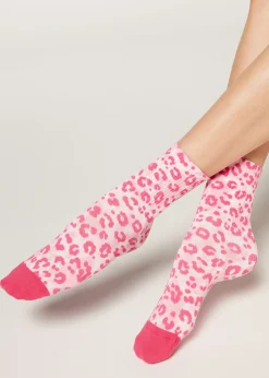 Chaussettes Basses A Motif Animalier