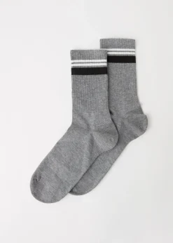 Chaussettes Basses A Motif De Rayures Pour Homme