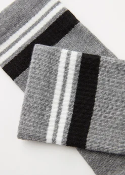 Chaussettes Basses A Motif De Rayures Pour Homme