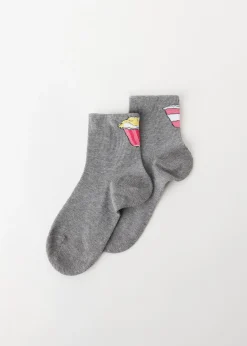 Chaussettes Basses A Motifs Aliments Pour Enfants