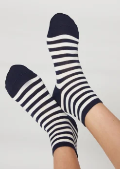 Chaussettes Basses A Motif Rayures