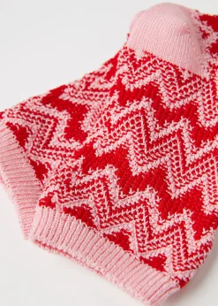 Chaussettes Basses A Motif De Chevrons Colores