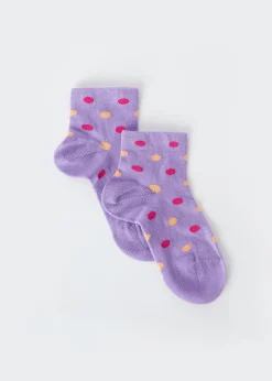 Chaussettes Basses A Pois Pour Enfants