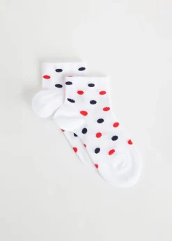 Chaussettes Basses A Pois Pour Enfants