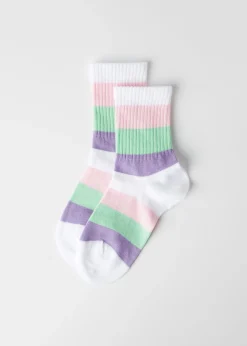 Chaussettes Basses A Rayures Pour Enfants