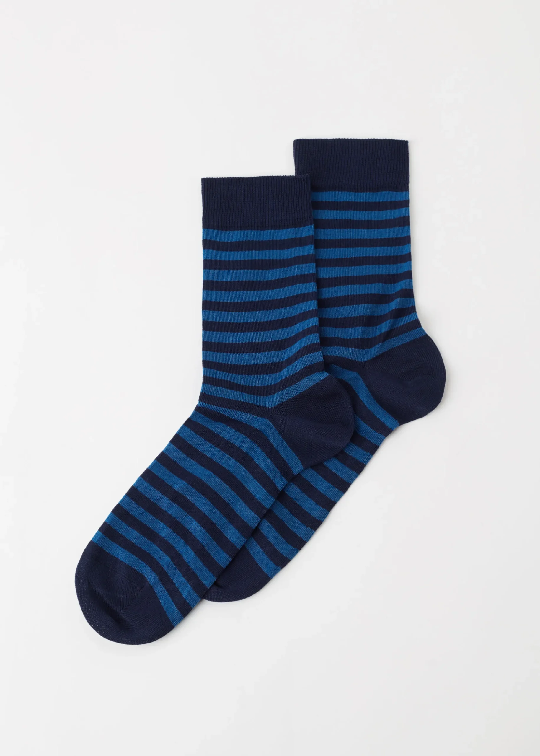 Chaussettes Basses A Rayures Bicolores Pour Homme