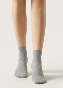 Chaussettes Basses Cotelees