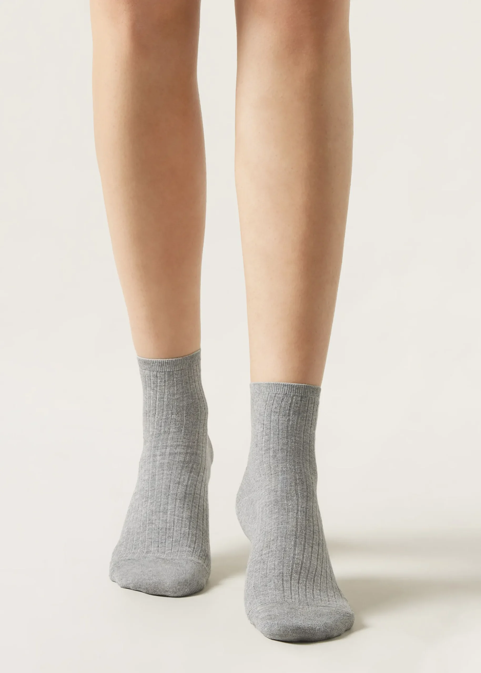 Chaussettes Basses Cotelees