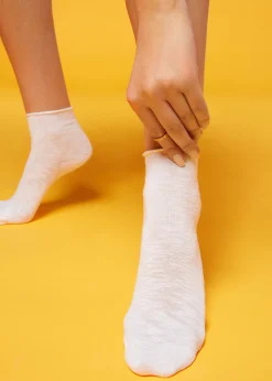 Chaussettes Basses En Lin