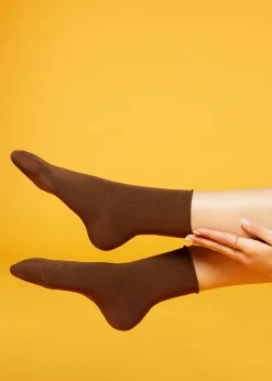Chaussettes Courtes A Bords Francs En Coton