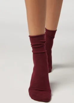 Chaussettes Courtes A Bords Francs En Coton