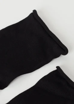 Chaussettes Courtes A Bords Francs En Fil D'Ecosse