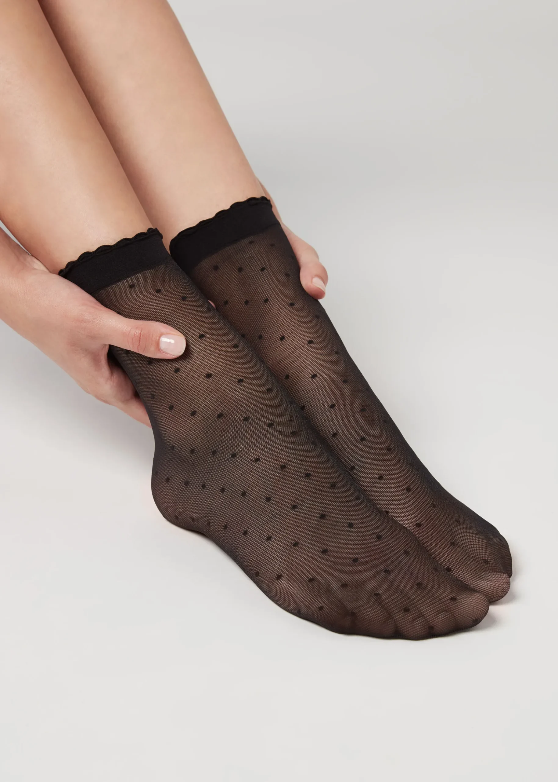 Chaussettes Courtes A Motifs Pois
