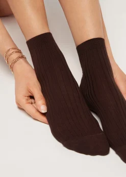 Chaussettes Courtes Avec Cachemire
