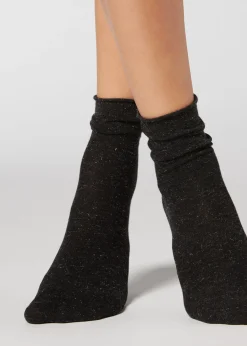 Chaussettes Courtes Avec Cachemire