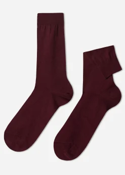 Chaussettes Courtes Avec Fil D'Ecosse Pour Homme