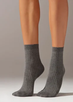 Chaussettes Courtes Avec Cachemire