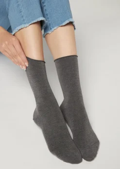 Chaussettes Courtes Avec Cachemire