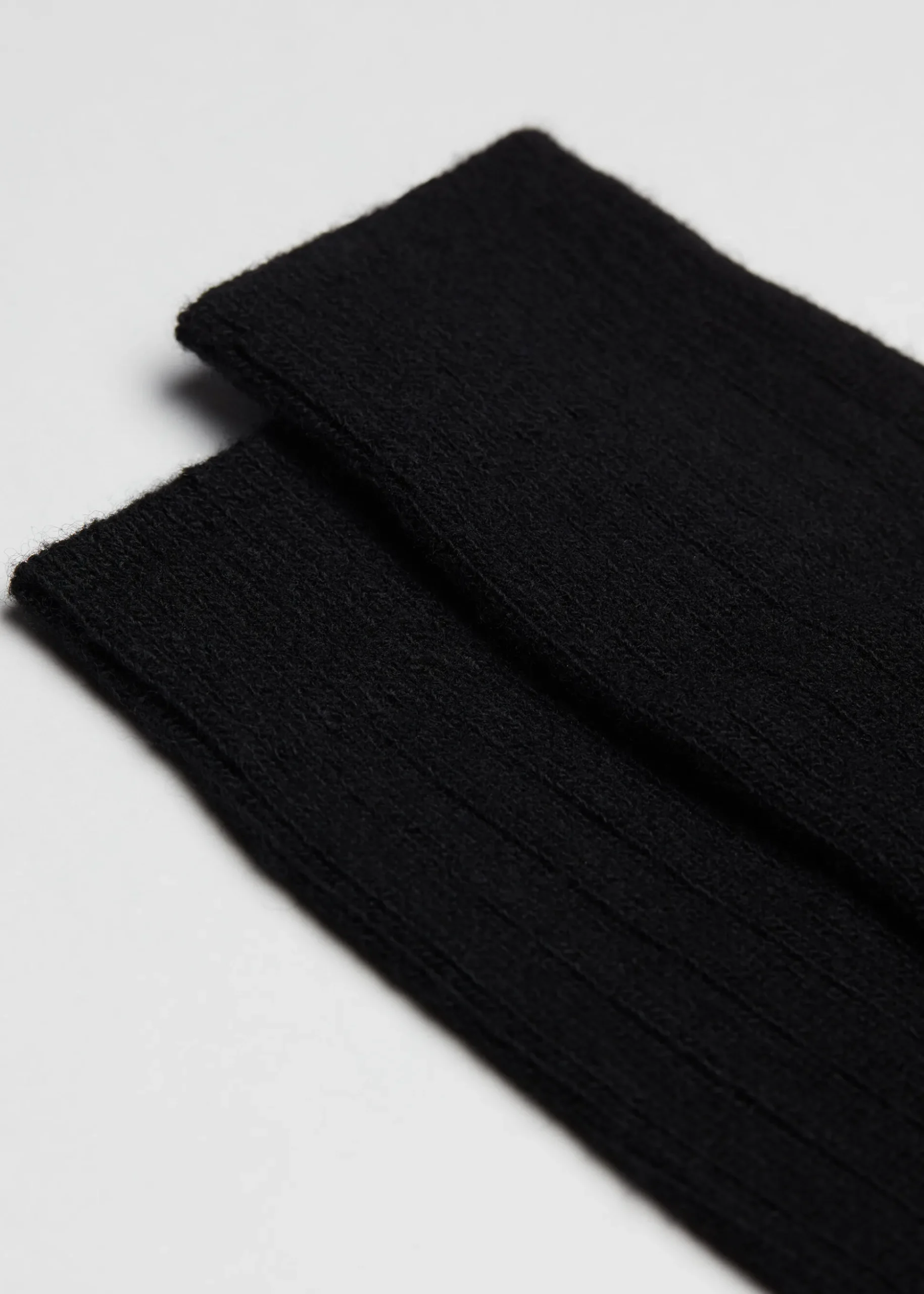 Chaussettes Courtes Cotelees Avec Laine Et Cachemire Pour Homme
