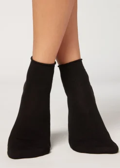 Chaussettes Courtes En Coton Sans Bordure