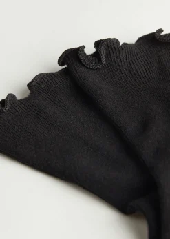Chaussettes Courtes En Coton Cotelees