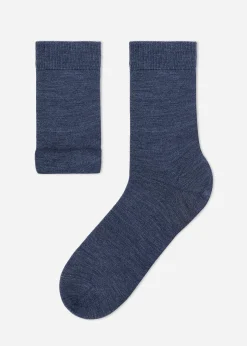 Chaussettes Courtes En Laine Et Coton Pour Homme