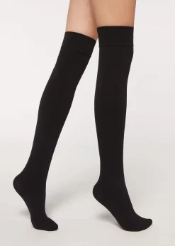 Chaussettes Hautes Opaques Thermiques
