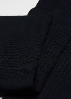 Chaussettes Longues Cotelees En Fil D'Ecosse Pour Homme