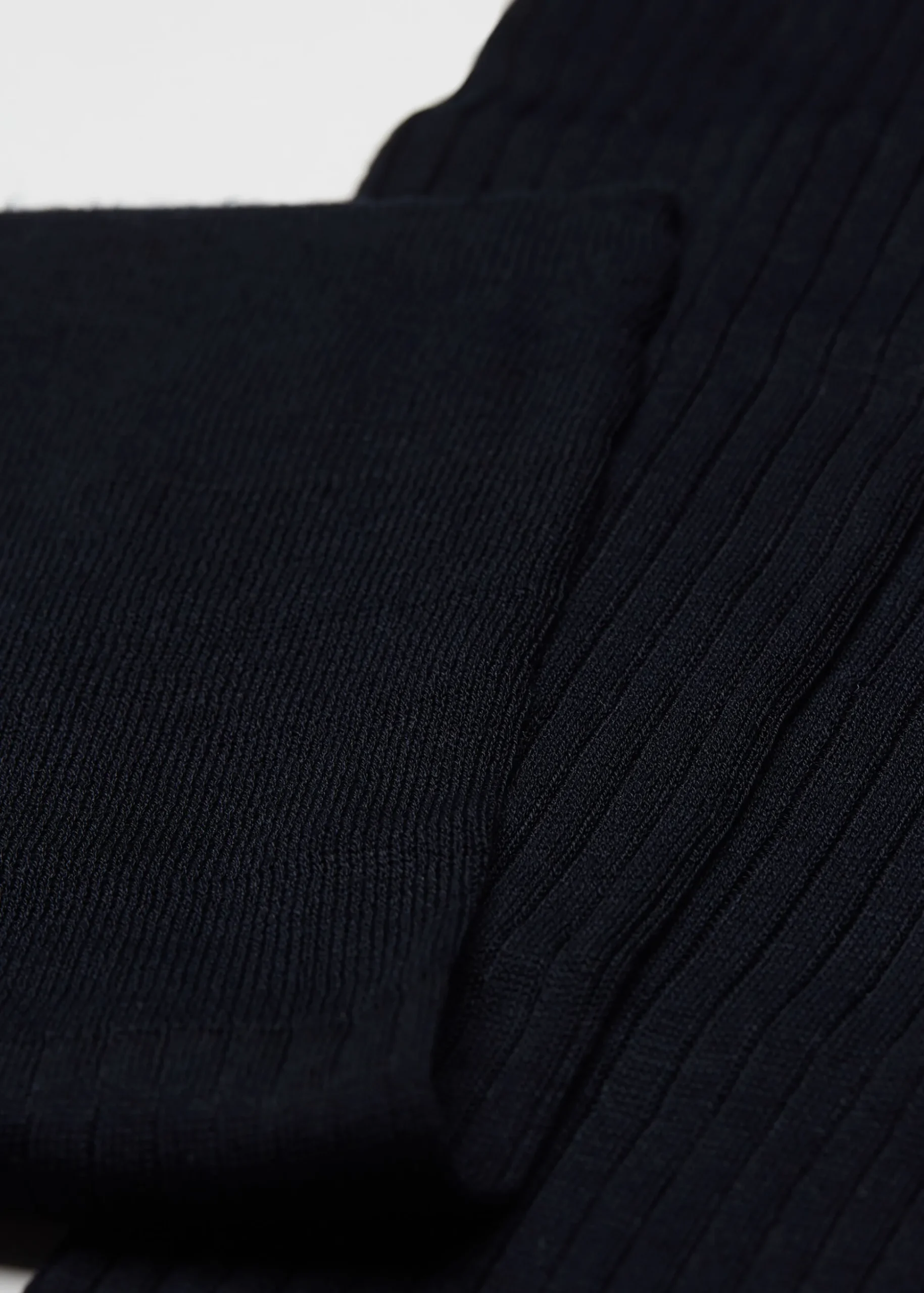 Chaussettes Longues Cotelees En Fil D'Ecosse Pour Homme