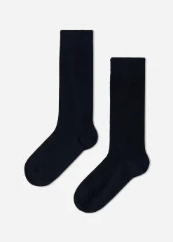 Chaussettes Longues En Coton Respirant Pour Enfants