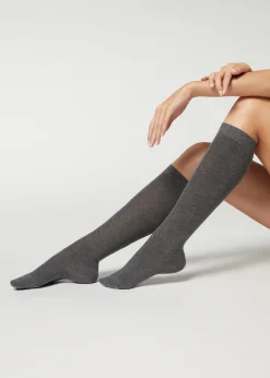 Chaussettes Longues En Coton