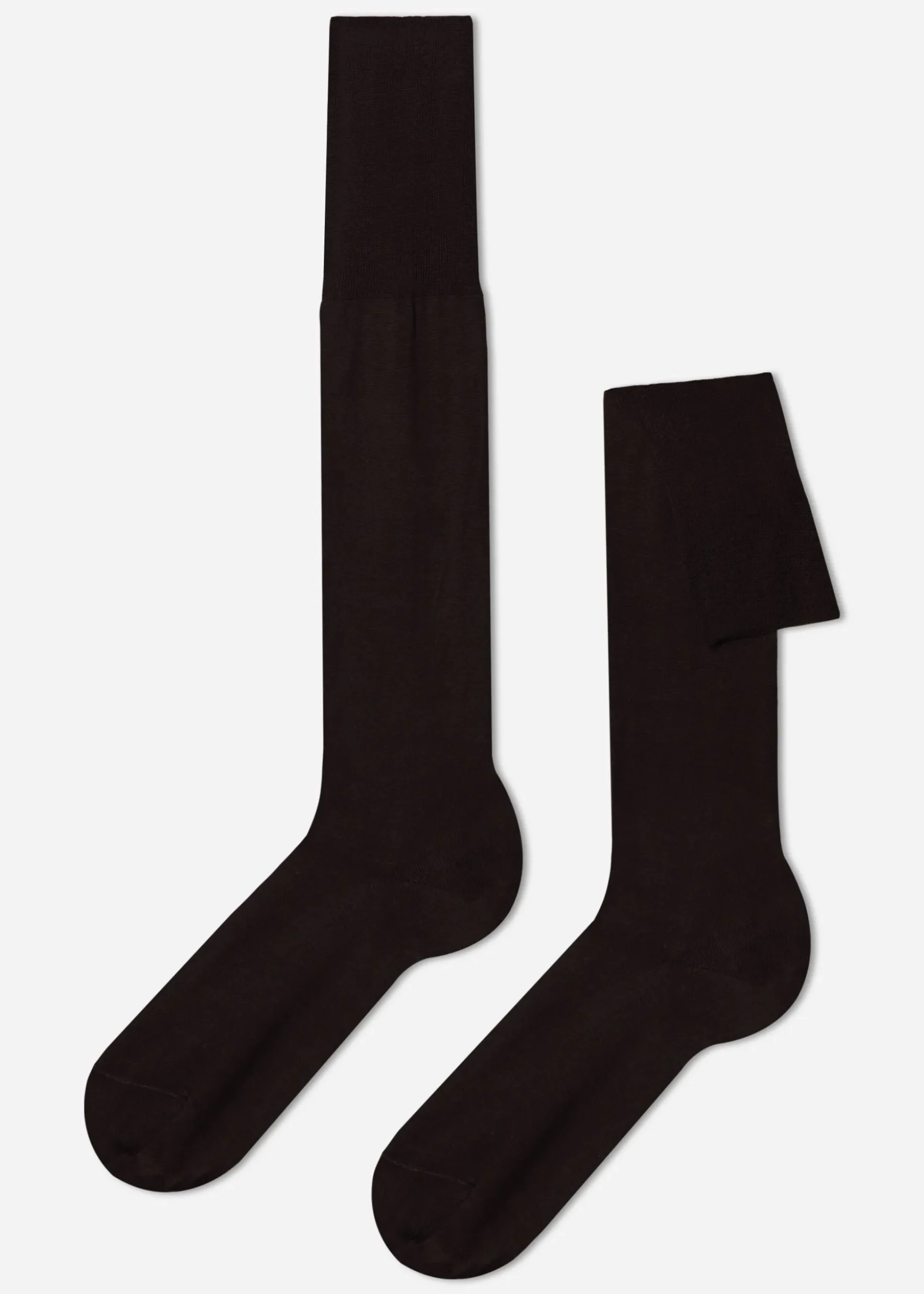 Chaussettes Longues En Fil D'Ecosse Pour Homme