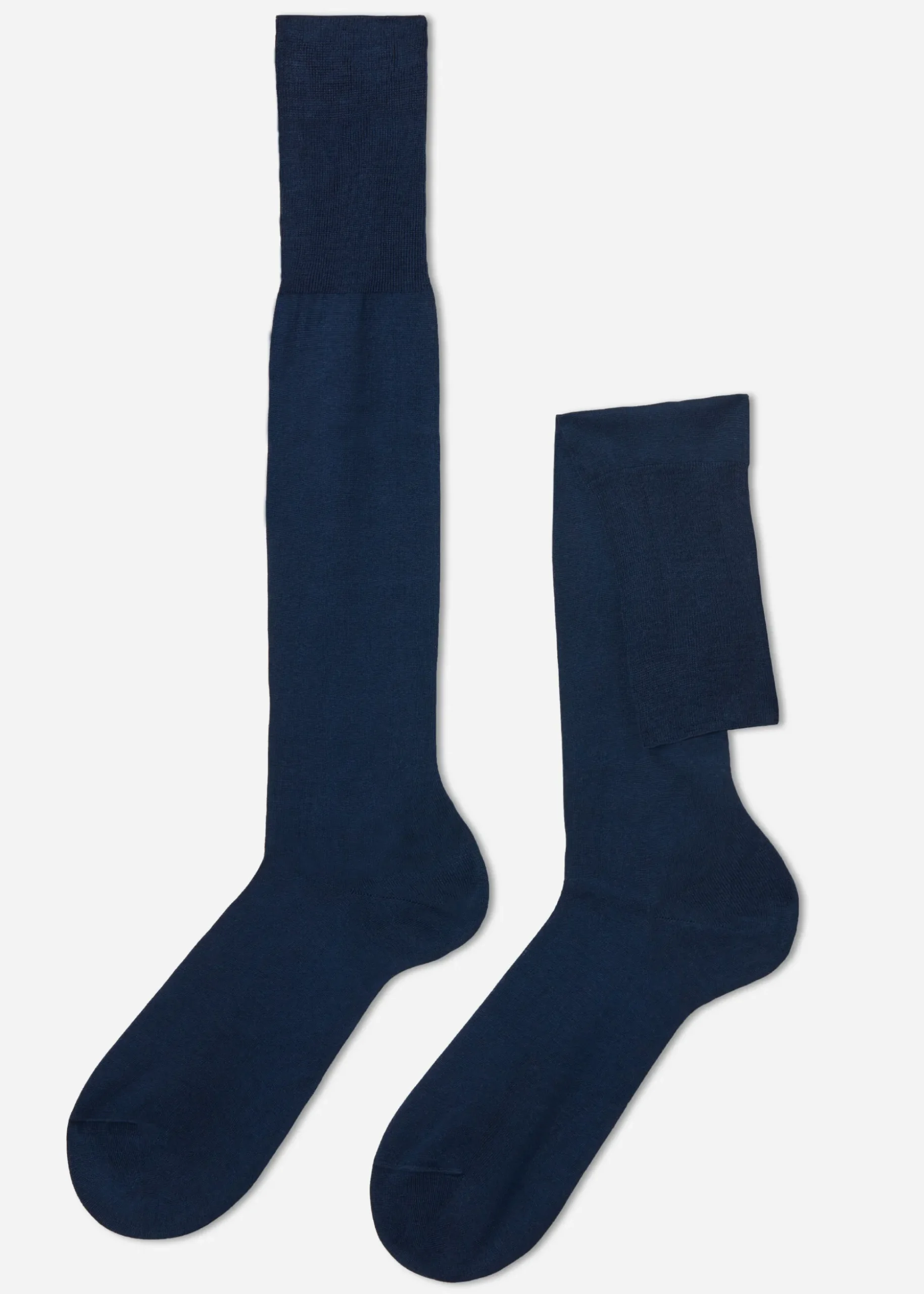 Chaussettes Longues En Fil D'Ecosse Pour Homme