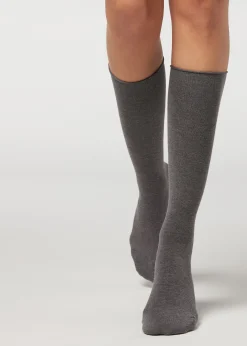 Chaussettes Mi-Hautes Avec Cachemire