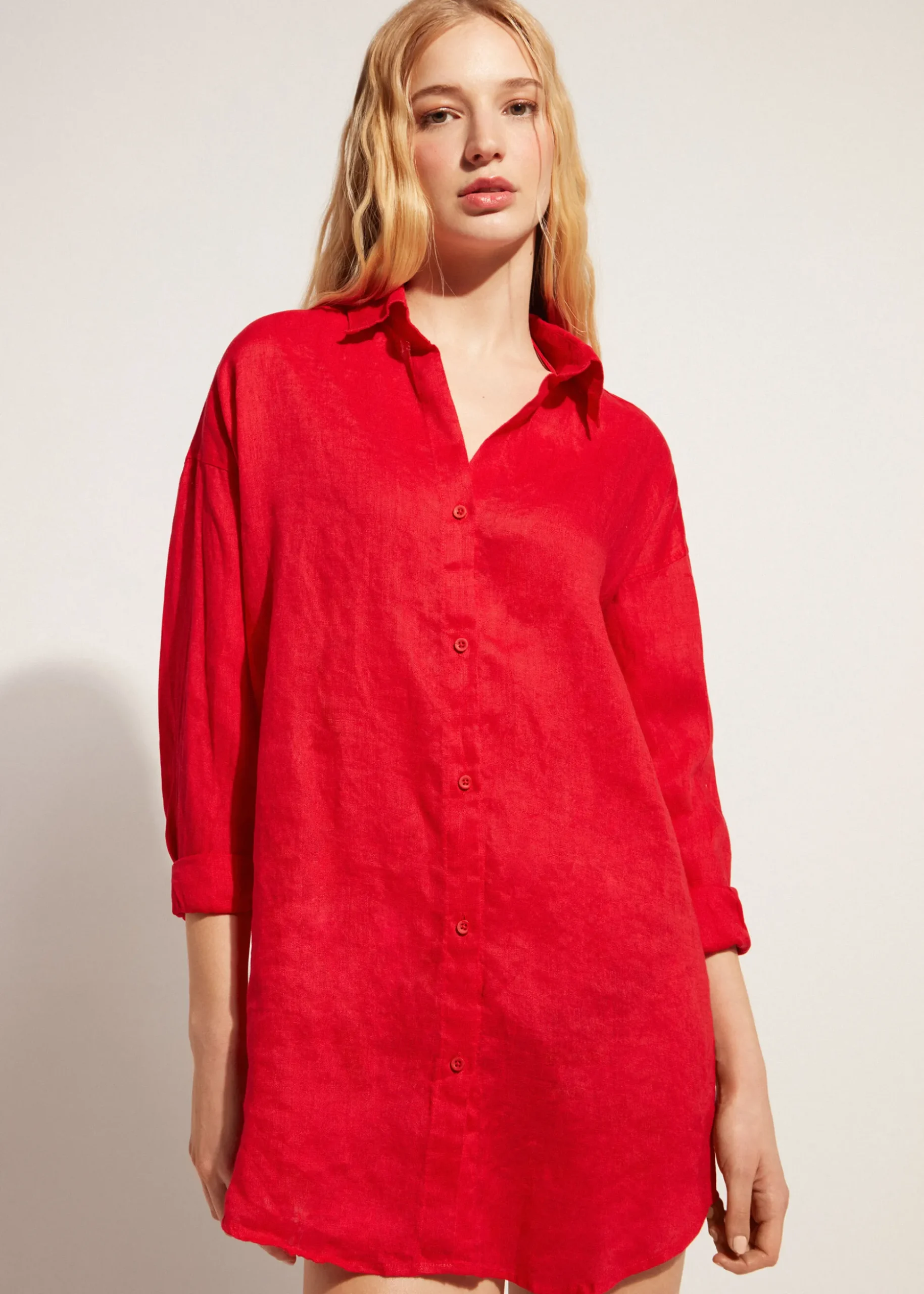 Chemise Longue En Lin