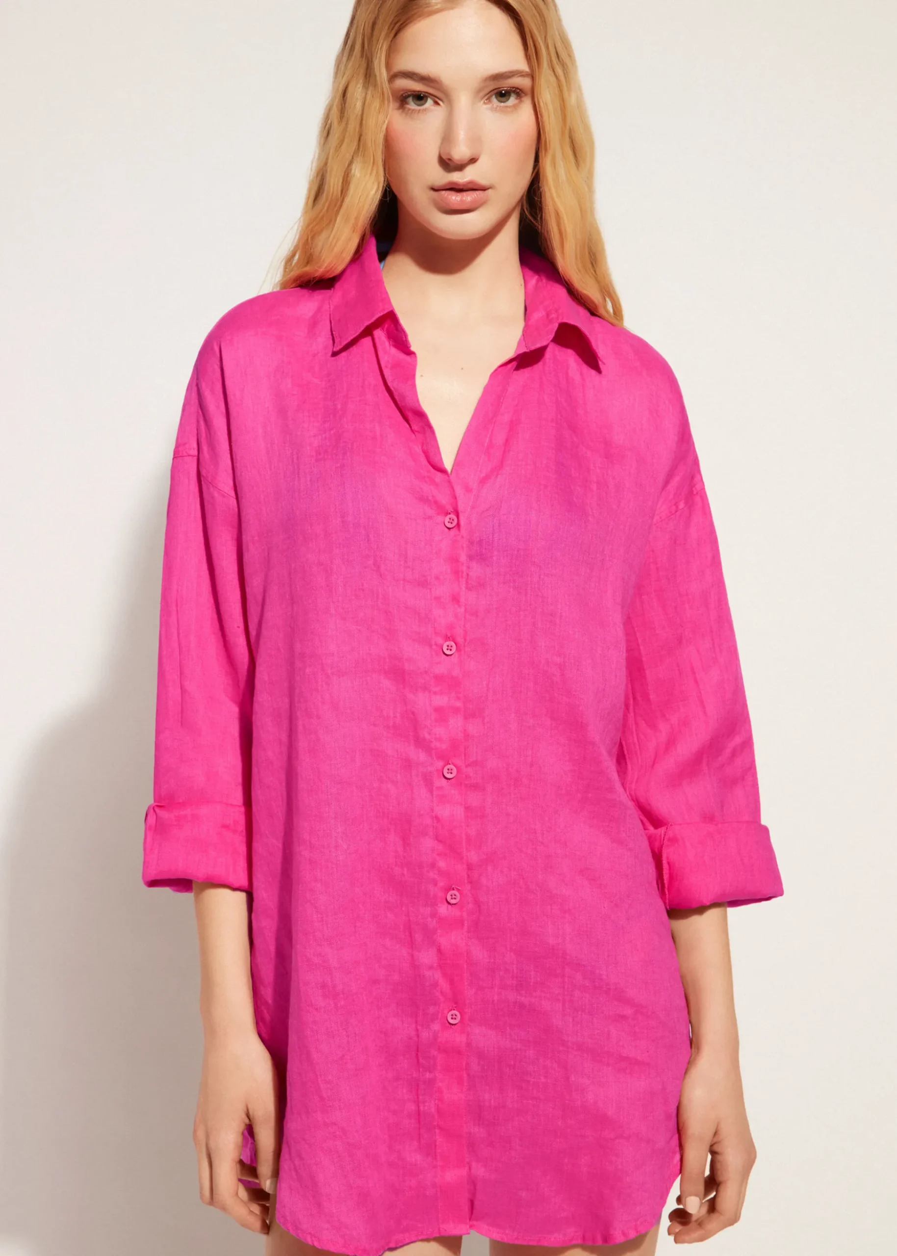 Chemise Longue En Lin